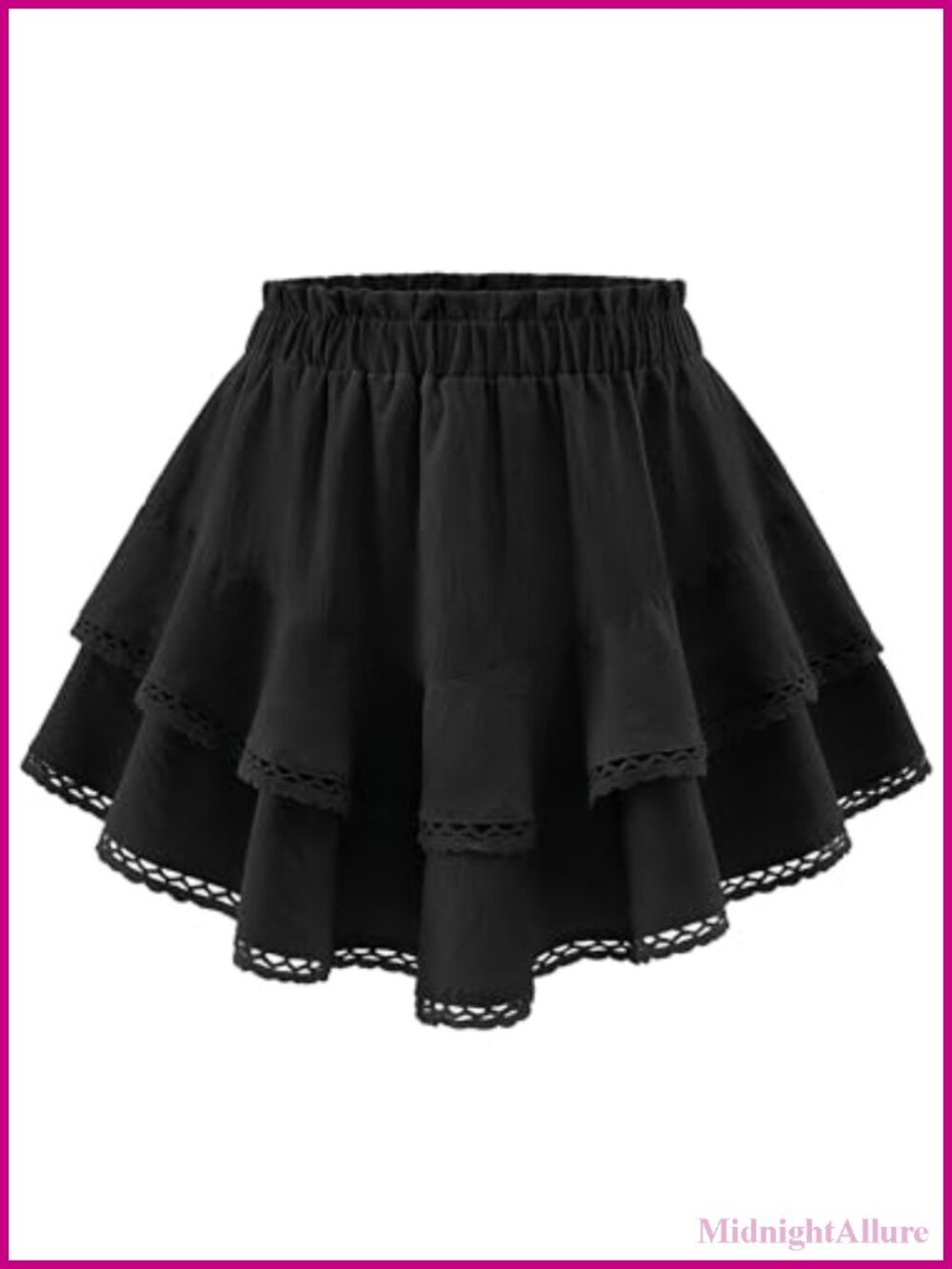 Women's Boho Ruffle Skort with Built-in Shorts High Waist Summer